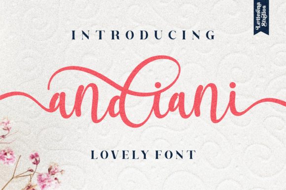 Andiani Font: A Script Typeface for Editorial Elegance