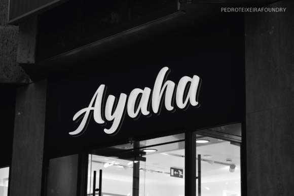 Ayaha Script Font for Modern Web Design and Branding
