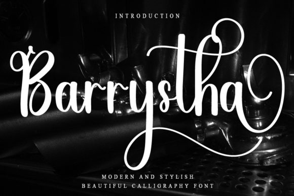Barrystha: A Handwritten Font for Romantic Creations