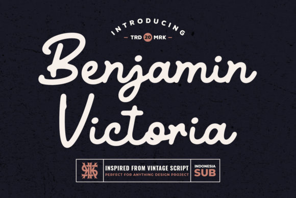 Benjamin Victoria Font for Small Business Branding