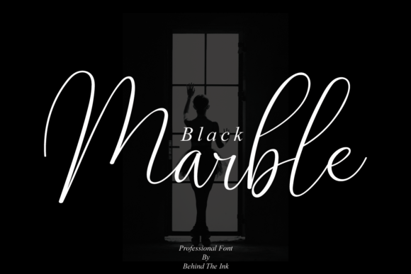 Black Marble Font for a Luxurious Editorial Design