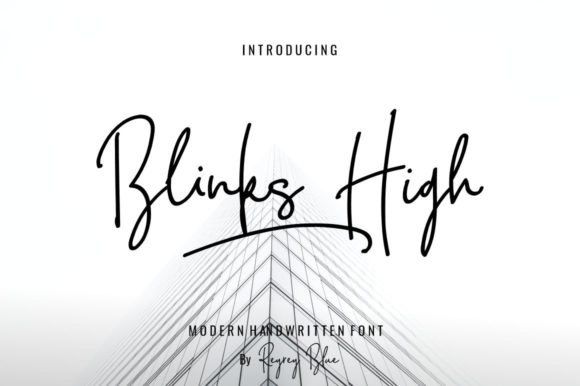 Blink High Signature: A Handwritten Script Font for Authentic Branding