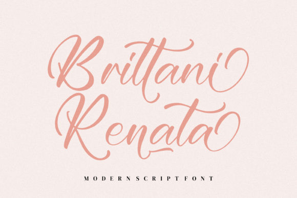 Brittani Renata: A Modern Script Font for Digital Design
