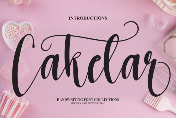 Caketar Font: A Script Typeface for Editorial Design