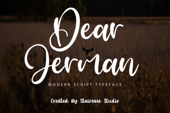 Dear Jerman: A Modern Script Font for Strong Brand Campaigns