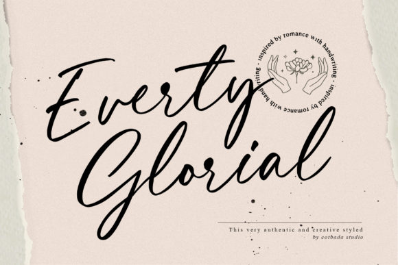 Everty Glorial Script Font for Modern Web Design