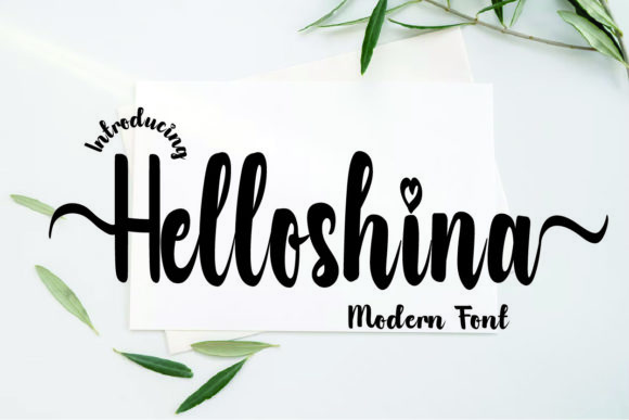 Helloshina Font: A Stylish Script for Modern Marketing Campaigns