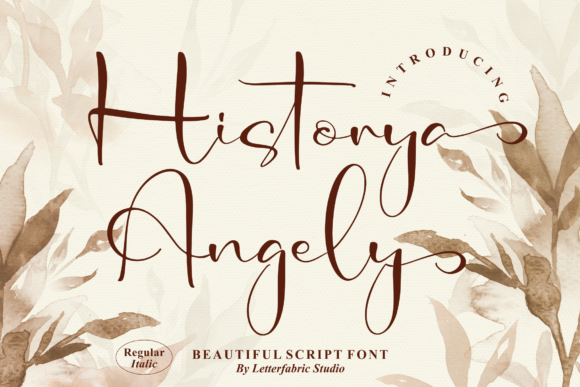 Historya Angely Font: A Script Typeface for Memorable Branding