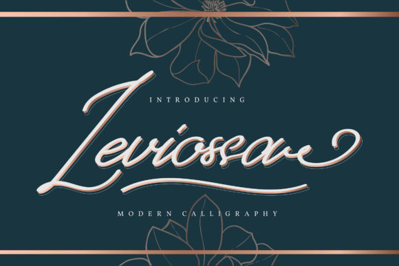 Leviossa: A Handwritten Typeface for Editorial Elegance