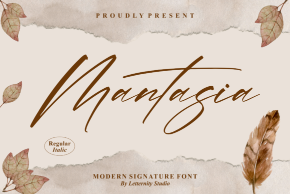 Mantasia Script Font for Marketers and Designers