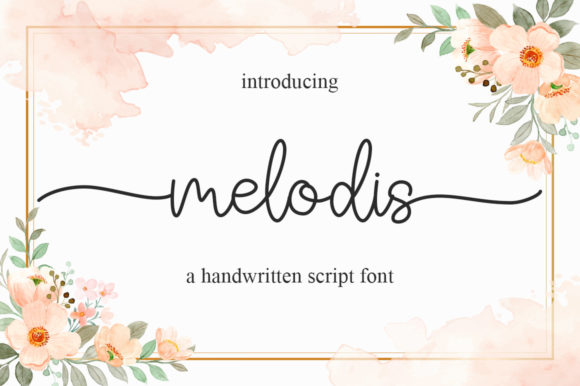 Melodis Script Font: A Vintage-Styled Typeface for Crafters and Makers