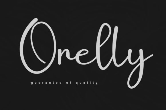 Orelly: A Romantic Script Font for Editorial Design