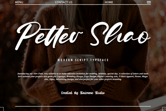 Petter Shao: A Script Font That Elevates Your Brand Story