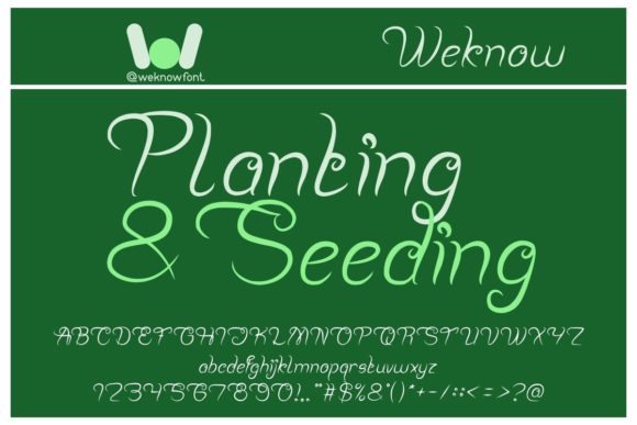 Planting and Seeding: A Script Font for Strong Brand Identity