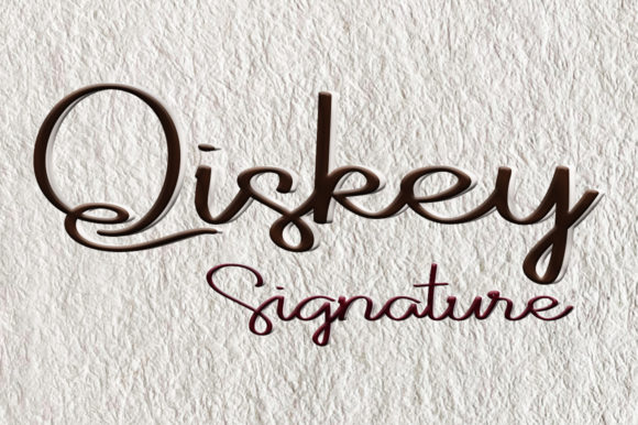 Qiskey: A Handwritten Script Font for Editorial Design