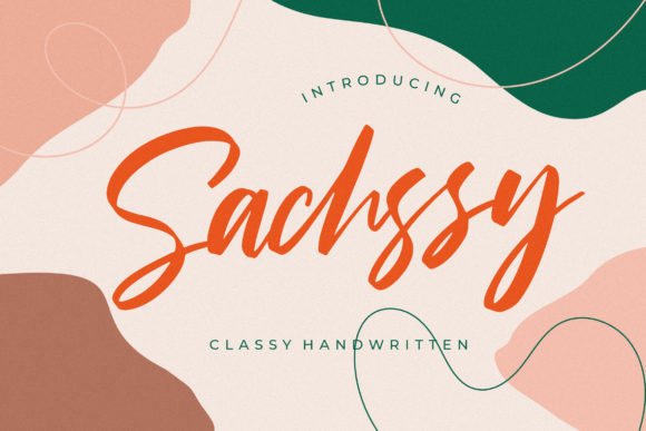 Sachssy Font: A Script Typeface for Classy Handmade Creations