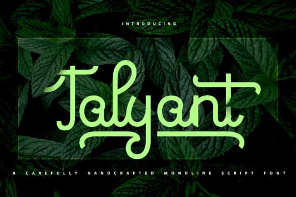Talyant Font: Handwritten Elegance for Campaigns That Stand Out
