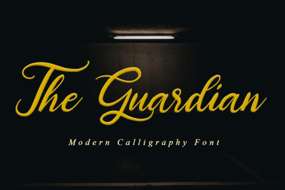 The Guardian Script Font for Marketing Creativity