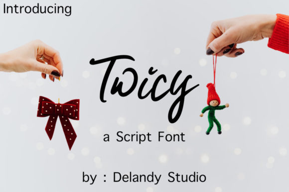 Twicy Font: A Delightful Script Typeface for Seasonal and Brand Design