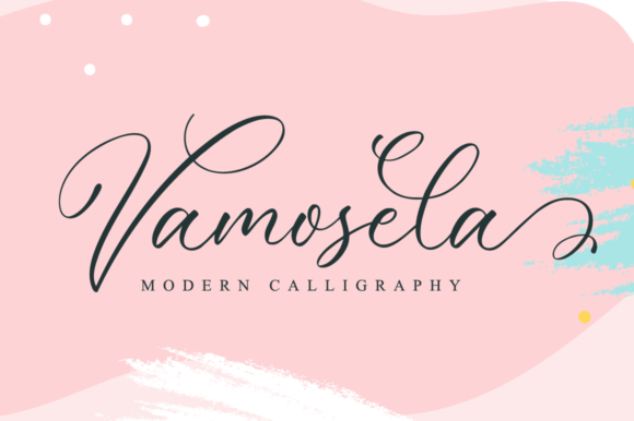Vamosela Font — A Script Typeface for Elegant Digital Design